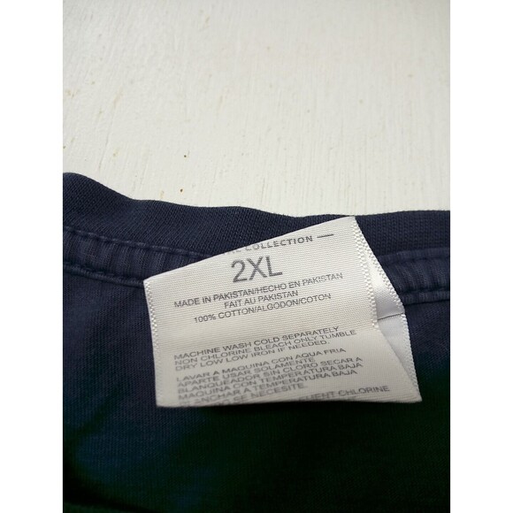 Saltwater Ocean Island Beach NC Sz 2Xlarge Long Sleeve T Shirt Navy Blue Graphic - Picture 4 of 5